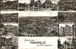 71538878 Nagold Schlossberg Hotel Post Turmstrasse Rathausbrunnen Bahnhofstrasse - Nagold