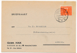 Firma Briefkaart Giessen 1955 - Manufacturen  - Ohne Zuordnung