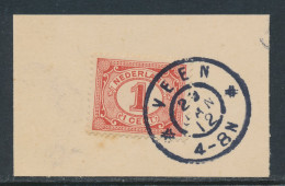 Grootrondstempel Veen 1912 - Poststempels/ Marcofilie