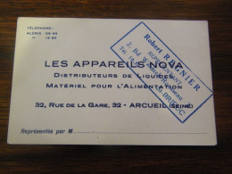 C.P.A.- Arcueil (94) - Les Appareils Nova - Distributeurs & Matériel - R. Regnier Représentant -  1930 - SUP (HZ 6) - Arcueil