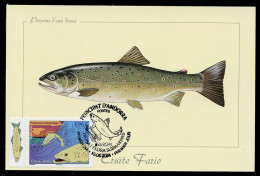 ANDORRA Postes (2024) Carte Maximum Card EUROPA Fauna I Flora Submarines Truite Trucha Salmo Trutta Fario Trout - Maximumkaarten