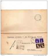 1941  LETTERA RACCOMANDATA CON ANNULLO MONZA - Poststempel