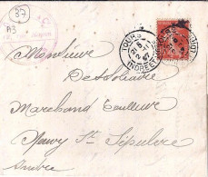 37 / INDRE ET LOIRE / TOURS / OBL.MANU.TYPE A3 / 2.11.07 S.LETTRE - Handstempel