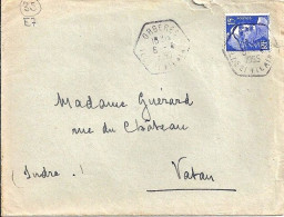 35 / ILLE ET VILAINE / ORGERES / OBL.MANU.TYPE E7 / 6.4.55 S.LETTRE - Manual Postmarks