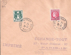 31 / HAUTE GARONNE / TOULOUSE FOIRE DE 1947 / OBL.MANU.TYPE A4 / 22.3.47 S.LETTRE - Handstempels