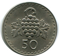 50 MILS 1980 ZYPERN CYPRUS Münze #AP272.D.A - Cyprus