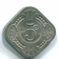 5 CENTS 1963 ANTILLAS NEERLANDESAS Nickel Colonial Moneda #S12427.E.A - Antilles Néerlandaises