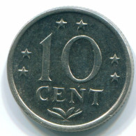 10 CENTS 1971 NIEDERLÄNDISCHE ANTILLEN Nickel Koloniale Münze #S13388.D.A - Antillas Neerlandesas