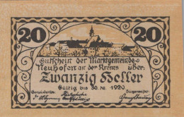 20 HELLER 1920 Stadt NEUHOFEN AN DER KREMS Oberösterreich Österreich Notgeld Papiergeld Banknote #PG631 - Lokale Ausgaben