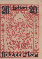 20 HELLER 1920 Stadt MORZG Salzburg Österreich Notgeld Banknote #PD863 - [11] Local Banknote Issues