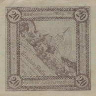 20 HELLER 1920 Stadt MOLLN Oberösterreich Österreich Notgeld Banknote #PD832 - Lokale Ausgaben