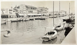 Photo Ancienne Originale Snapshot 1939   (  34 ) PALAVAS LES FLOTS PUBLICITE 10,5X 7 CM ( RefJS2) - Palavas Les Flots