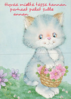 CAT KITTY Animals Vintage Postcard CPSM #PAM256.A - Katzen