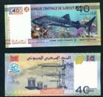 DJIBOUTI  -  2017 40 Francs UNC  Banknote - Gibuti