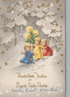 ANGE NOËL Vintage Carte Postale CPSM #PAG974.FR - Anges