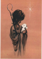 SAINTS Baby JESUS Christianity Religion Vintage Postcard CPSM #PBP643.GB - Other & Unclassified