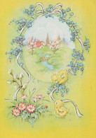 EASTER CHICKEN EGG Vintage Postcard CPSM #PBO699.GB - Easter