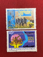 Stamps Vietnam South (Journée De L'Agricilture - 26/3/1975 ) -GOOD Stamps- 1set/2pcs - Viêt-Nam