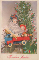 Feliz Año Navidad GNOMO Vintage Tarjeta Postal CPSMPF #PKD943.ES - Neujahr