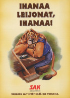 LEÓN Animales Vintage Tarjeta Postal CPSM #PBS059.ES - Leoni