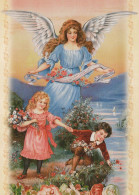 ÁNGEL Navidad Vintage Tarjeta Postal CPSM #PBP509.ES - Anges