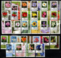 Bund 2005 - 2015 - Lot Dauerserie Blumen - Eckrandstücke - Gestempelt Used - Gebruikt