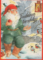 BABBO NATALE Natale Vintage Cartolina CPSM #PAK599.IT - Santa Claus