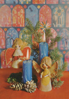 ANGELO Buon Anno Natale Vintage Cartolina CPSM #PAH971.IT - Anges