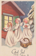 ENGEL Weihnachten Vintage Ansichtskarte Postkarte CPSMPF #PKD381.DE - Angels