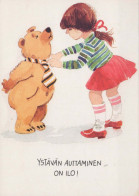 NASCERE Animale Vintage Cartolina CPSM #PBS247.IT - Ours