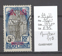 Mongtseu - Yvert 49 -  TTB - 5 Francs - Oblitéré - Used Stamps