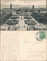 Ansichtskarte Karlsruhe Panorama-Ansicht Totale Vom Schloss Aus 1910 - Karlsruhe