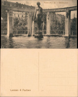 Karlsruhe Wasserkunst Nymphe Im Stefanbrunnen, Wasserspiele 1910 - Karlsruhe