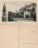 Ansichtskarte Idstein Hexenturm Schloss (Castle) 2-Bild-Postkarte 1910 - Sonstige & Ohne Zuordnung