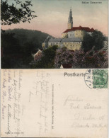 Weesenstein (Müglitz) Schloss Weesenstein (Castle) Farbige Ansicht 1912/1911 - Weesenstein A. D. Müglitz