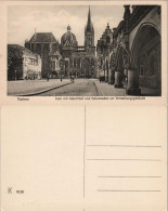 Ansichtskarte Aachen Dom Ratschhof Kolonnaden Am Verwaltungsgebäude 1920 - Aken