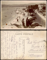 CPA Juan-les-Pins Strandpromenade, Palmen, Segelboot 1926 - Other & Unclassified