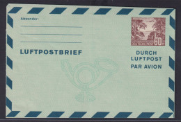 Berlin Brief Ganzsache Luftpostfaltbrief Aerogramm 60 Pfg. Bauten Kat.-Wert 60,- - Cartes Postales - Oblitérées