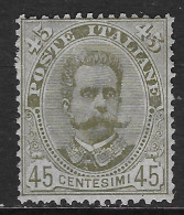 Italia Italy 1891 Regno Umberto I Terza Serie C45 Sa N.63 Nuovo SG - Neufs