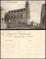 CPA Niort Ortspartie Mit Kirche, Eglise Saint-Etienne 1910 - Autres & Non Classés