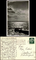 Postcard Swinemünde Świnoujście Ostseebad Sonnenuntergang Ostsee 1937 - Pommern