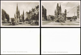 Berlin Tauentzienstraße Und Gedächtniskirche Vor Und Nach Der Zerstörung 1945 - Charlottenburg