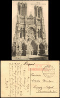 CPA Reims Cathedrale Kathedrale 1916   1. Weltkrieg Als Feldpost (nach Leipzig) - Reims