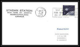 5182/ Espace (space) Lettre (cover) 23/1/1968 Stadan Station St John's Newfoudland Canada - North  America