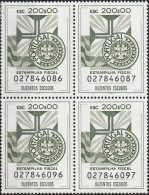 Revenue, Portugal - Estampilha Fiscal, Série De 1990 -|- 200$00 - Block MNG - Unused Stamps