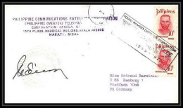 7100/ Espace (space) Lettre (cover) Signé (signed Autograph) 22/9/1973 Skylab 3 Markati Rizal Philippines (pilipinas) - Asie