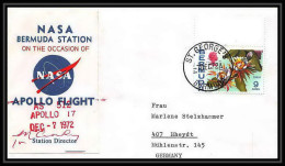 6580/ Espace (space) Lettre (cover) Signé (signed Autograph) 7/12/1972 Apollo 17 Bermudes (Bermuda)  - North  America