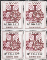 Revenue, Portugal - Estampilha Fiscal, Série De 1990 -|- 500$00 - Block MNG - Neufs