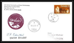 7290/ Espace (space) Lettre (cover) Signé (signed Autograph) 18/5/1973 Skylab Newfoundland St John's Canada - Amérique Du Nord