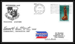 10118/ Espace (space) Lettre (cover) Signé (signed Autograph) 18/6/1990 Shuttle (navette) Ascension USA - Etats-Unis